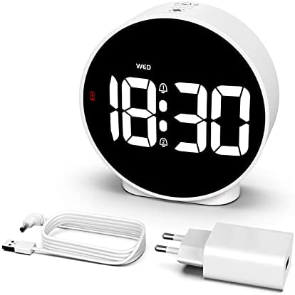 CHEREEKI Réveil Numérique, Réveil de Voyage avec Affichage de la Semaine, Programme d'Alarme et Fonction Snooze pour Voyage, Chambre Fiche Technique et Prix au Maroc