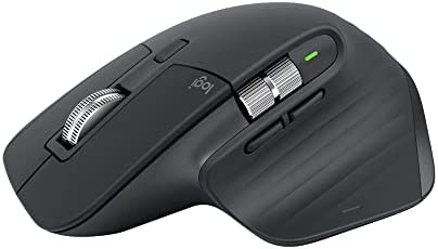 Logitech MX Master 3S - Souris Performante Sans Fil avec Défilement Ultra-Rapide, Ergonomique, DPI 8K, Suivi sur Verre, Clics Silencieux, USB-C, Bluetooth, Windows, Linux, Chrome - Gris foncéAvis,  Fiche Technique et Prix au Maroc