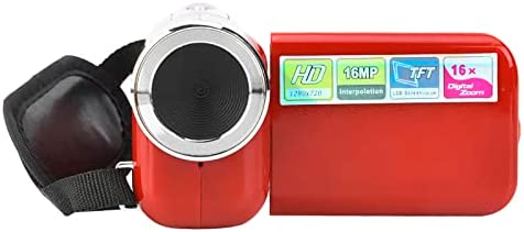 Caméra vidéo Caméscope Full HD 720P 30FPS 16MP IR Vision Nocturne Vlogging Caméra Enregistreur 2.0 Pouces TFT LCD Sceen 16X Zoom Caméscope Numérique pour Enfants Débutant Adolescent Cadeau Fiche Technique et Prix au Maroc