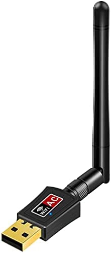 Clé WiFi AC600 pour PC, Dual Bande 2,42GHz / 5,8GHz USB WiFi Dongles avec Antenne, Carte WiFi 802.11ac, Compatible avec Windows Vista/XP/2000/7/8/10, Linux, Mac OS10.5-10.15 Fiche Technique et Prix au Maroc