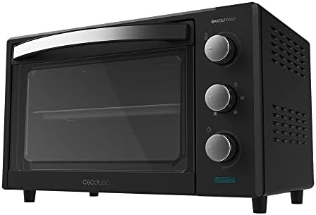 Cecotec Four de table à convection 28 l Bake&Toast 2800 Black. 1600 W, multifonction, 6 modes de chaleur, minuteur, température réglable, porte à double verre, acier laqué Avis, Fiche Technique et Prix au Maroc