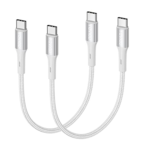 RAVIAD Câble USB C vers USB C Court [30CM/Lot de 2 ], Câble USB Type C Charge Rapide PD 60W Nylon Tressé Compatible avec Samsung Galaxy S22 S21 S20 S10 S9 S8, Pad Pro, Google Pixel Fiche Technique et Prix au Maroc