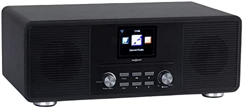 oneConcept Radio Portable CD, Chaine HiFi, Poste Radio Numérique Dab/Dab+/FM et Streaming, Radio Portables Stéréo, Écran HCC, Radio FM, MP3, AUX, Alarme de Réveil, Télécommande, Alimentée au Secteur Fiche Technique et Prix au Maroc