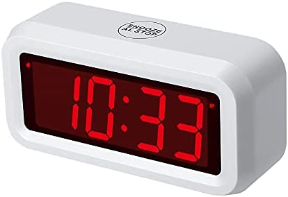 Timegyro Horloge numérique ChaoRong Small Wall / étagère / Bureau avec 1.2 "Grand écran à Piles. 4pcs Batteries Peuvent Garder l'affichage du Temps Jour et Nuit Pendant Plus d'un an (Blanc) Fiche Technique et Prix au Maroc