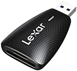 Lexar Multi-Cartes 2 in 1 USB 3.1 Lecteur, Jusqu'à 312 Mo/s pour Carte SD UHS-I UHS-II et Carte Micro SD, Adaptateur Compatible avec USB 3.0/2.0, Lecteur de Carte Mémoire Externes (LRW450UBAMZN) Fiche Technique et Prix au Maroc