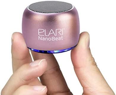 Elari Nanobeat - Mini Enceinte Bluetooth Portable Petit Haut Parleur, Microphone, Boîtier Métallique Robuste, Lumière LED, Temps de Lecture jusqu'à 5 Heures, Pairable pour Son Stéréo Fiche Technique et Prix au Maroc