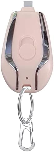 Rooeling Batterie Externe 1500mAh | Petit Chargeur de Banque d'alimentation avec Type-C | Porte-clés Mini Taille Power Bank Chargeur Portable pour Smartphone Android, écouteurs Bluetooth Fiche Technique et Prix au Maroc