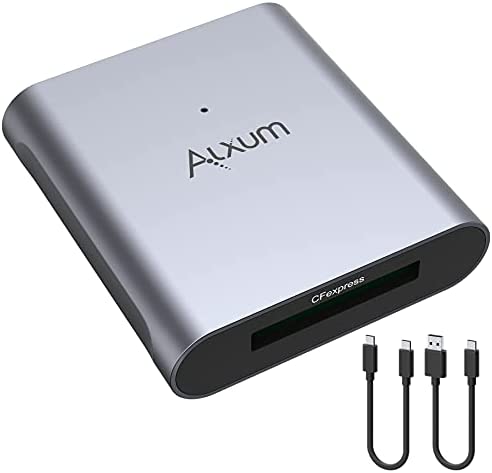 Alxum CFexpress Lecteur de Carte, USB C 3.1 Gen 2 à CFexpress Type B Lecteur de Carte mémoire Adaptateur jusqu'à 10Gbps, avec C à C et C à A câbles USB, Support Android/Windows/Mac OS/Linux Fiche Technique et Prix au Maroc