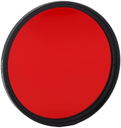 Filtre de Couleur Rouge Complet, Filtre D'objectif de Caméra Fileté pour Objectif D'interface de 67 Mm, 62 Mm, 58 Mm, 55 Mm, 52 Mm, Filtre D'objectif en Verre Optique pour Feuilles D'érable,(52mm) Fiche Technique et Prix au Maroc
