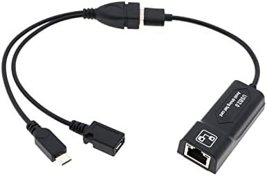 2pcs USB 2.0 vers RJ45 Adaptateur Micro USB OTG Câble USB2.0 Carte Réseau vers RJ45 Adaptateur OTG Câble Adaptateur Accessoires pour TV Média cubique Joueur Fiche Technique et Prix au Maroc
