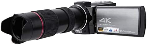 Tosuny Caméscope HDR-AE8 Caméscope 4K HD WiFi Caméra vidéo numérique Écran de 3,0 Pouces Enregistreur de caméra vidéo avec Zoom Intelligent 16X(sans Batterie) Fiche Technique et Prix au Maroc