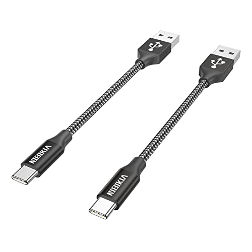 Câble USB C, câble de charge USB C [2 pièces de 30 cm ] Câble de charge rapide court en nylon pour Samsung Galaxy S22/S21/S20/S10/S9, A52/A51 Huawei P40/Mate40, Sony Xperia, OnePlus Fiche Technique et Prix au Maroc