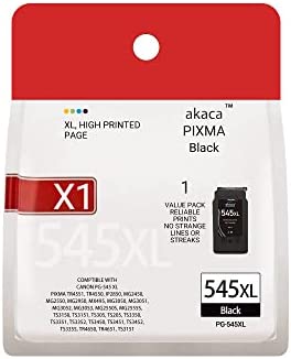 PG-545 Cartouches d'encre Compatible avec Canon 545 545XL (1x Noir), pour Pixma TR4650 TS3351 TS3151 MG2550 TS205 TS3350 TS3150 TR4550 TS3450 MG2555S Fiche Technique et Prix au Maroc