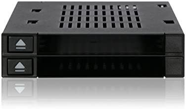 Icy Dock flexiDOCK MB522SP-B Rack Amovible, caddu, pour 2 SSD 2.5" SATA/SAS Dock sans Plateau Hot Swap pour Baie Externe 3.5" Double Baie SAS/SATA HDD/SSD 2.5" pour Baie de Lecteur Externe 3.5" Fiche Technique et Prix au Maroc