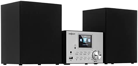 oneConcept Radio Portable CD, Chaine HiFi, Poste Radio Numérique Dab/Dab+/FM, Streaming, Radio Portables Stéréo, Écran HCC, 2 Enceintes, Radio FM, MP3, AUX, Alarme, Télécommande, Alimentée au Secteur Fiche Technique et Prix au Maroc