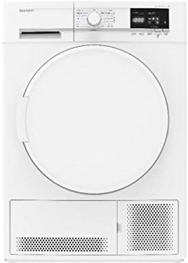 Sèche linge Condensation Sharp KDGCB7S7PW9 - Condensation - Chargement Frontal - Départ différé - Indicateur temps restant - 65 décibels Fiche Technique et Prix au Maroc