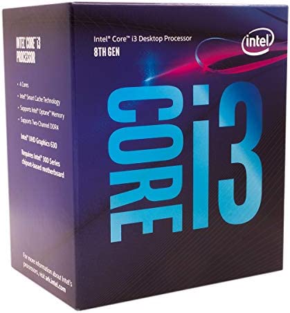 Intel Core i38100 3.6GHz 6Mo Smart Cache Boîte processeur processeurs (3.60 GHz), 3,6 GHz, PC, 14 nm, i38100, 8 GT/s, 64bit) Fiche Technique et Prix au Maroc