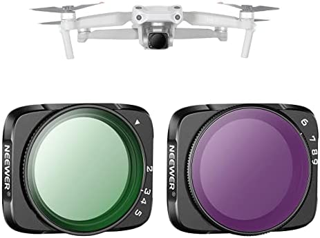 NEEWER Lot de 2 filtres d'objectif ND Variables compatibles avec DJI Air 2S Drone,2-5 Stop(ND4-32) et 6-9 Stop(ND64-512) Filtre VND pour Objectif de caméra avec Plusieurs revêtements/Verre Optique HD Fiche Technique et Prix au Maroc