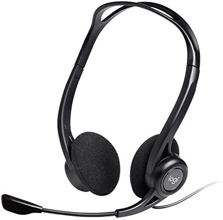 Logitech 960 Casque Filaire, Ecouteurs Stéréo avec Micro Anti-Parasite, USB, Poids Léger, Commandes Intégrées sur le Cordon, PC/Mac/Portable - Noir Fiche Technique et Prix au Maroc