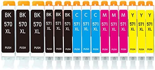 akaca PGI-570 CLI-571 XL Cartouches d'encre Compatibles avec Canon 570 571 XL (3 PGBK, 3 Noir, 3 Cyan, 3 Magenta, 3 Jaune), pour Pixma MG5751 MG5752 MG5753 MG6851 MG6852 TS5050 TS5051 TS5053 TS6050  Fiche Technique et Prix au Maroc