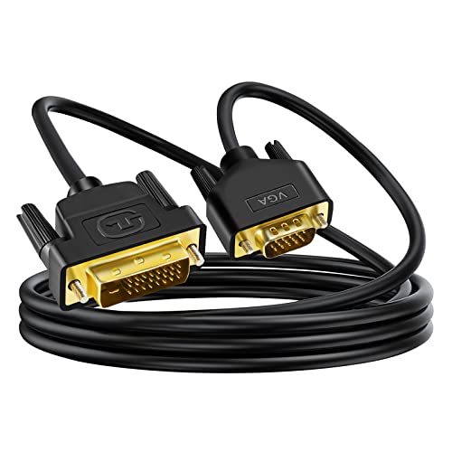 ANNNWZZD Câble DVI vers VGA 2M, Câble Adaptateur DVI-D (24+1) vers VGA avec Puce Fiche Technique et Prix au Maroc