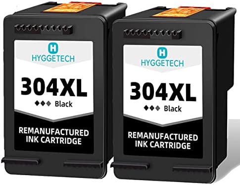 Hyggetech Cartouches d'encre remanufacturées HP 304XL 304 XL compatibles avec HP DeskJet 2622 2630 2632 2633 2634 3720 3730 3733, AMP 130 (T8X39B), Envy 5010 5020 5030 032 5050 (2 noir)Avis,  Fiche Technique et Prix au Maroc