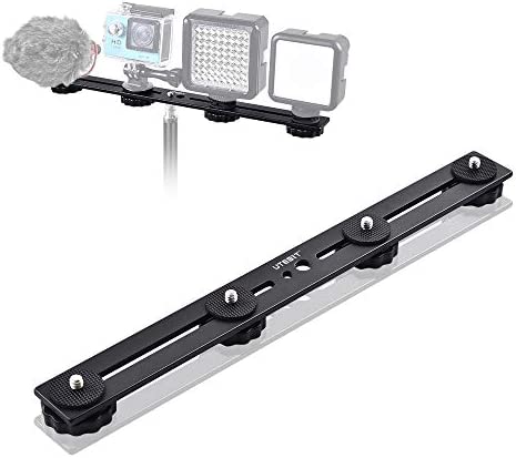 UTEBIT Bracket Flash de 4 Griffes Vis 1/4 Support Flash Extension de 30cm Support Flash Studio en Alliage Aluminium pour Appareil Photo Trépied Monopode Microphone Lampe Flash Lumière LED Fiche Technique et Prix au Maroc