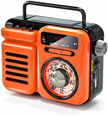 DRSM Haut-Parleur Bluetooth 2000 mAh Power Bank Solaire Manivelle Météo Radios d'urgence, Alarme BOS, Lampe de Poche LED, Ora (Radio FM) Fiche Technique et Prix au Maroc