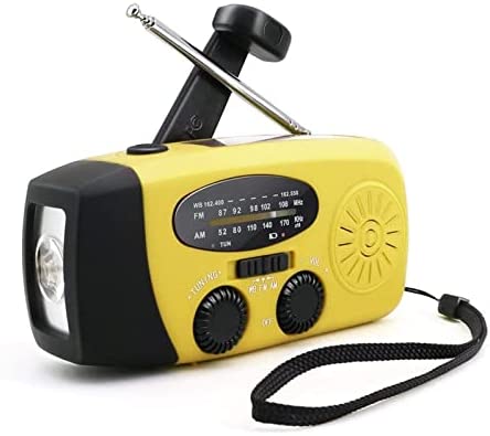 Radio à manivelle Portable multifonctionnelle, Haut-parleurs Bluetooth Radios solaires Portables Radio à manivelle extérieure avec Lampe de Poche Radio de Charge Professio Fiche Technique et Prix au Maroc