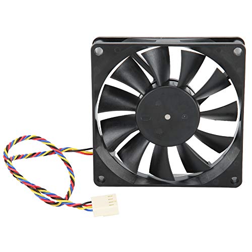 Ventilateur de refroidissement 12V 0.50A PWM, ventilateur de refroidissement à double roulement à billes 80mm 5300rpm, refroidisseur de contrôle de température PWM pour boîtier PC Fiche Technique et Prix au Maroc