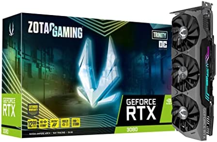 Zotac Carte Graphique Nvidia GeForce RTX 3080 Trinity OC LHR 12Go – ZT-A30820J-10PLHR Noir Fiche Technique et Prix au Maroc