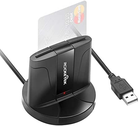 Lecteur de Carte d'identité e ID Smart Card USB ID Adaptateur Lecteur Carte à Puce, Smart CAC Lecteur de Carte, Lecteur de Carte SIM, Smartcard Reader Compatible avec Windows, Linux, Mac OS Fiche Technique et Prix au Maroc