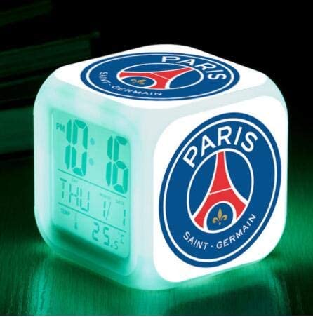 FDGFDG Club de Sport Football LED réveil réveil Horloge numérique Lumineuse 7 Couleurs Montre Mini Enfants réveil de Chevet Fiche Technique et Prix au Maroc
