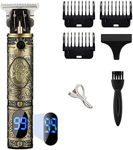 Tondeuse Cheveux Hommes, Tondeuse Barbe Homme Tondeuse Homme avec Écran LCD pour Salon de Coiffure les Enfants et la Famille (Doré) Avis, Fiche Technique et Prix au Maroc