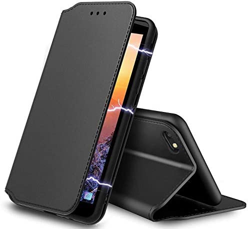 AURSTOR Etui Coque pour Iphone Se 2020,Iphone 8,Coque Iphone 7,Protection Housse en Cuir PU Portefeuille,[Ranges Cartes],[Fermeture Magnétique] pour (Iphone 7/8/SE 2020 (4,7 Pouces), Slim Noir) Fiche Technique et Prix au Maroc