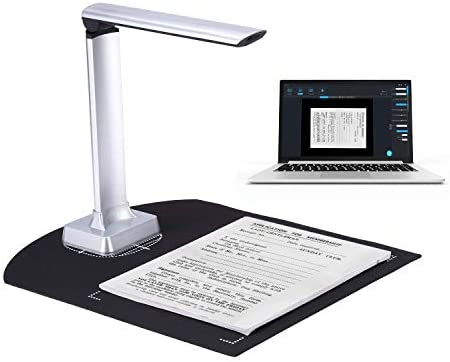 LKJHG BK31 Scanner de caméra de Documents Portable USB 2.0 HD Scanner Haute Vitesse 10 mégapixels Taille de Capture A4 Prise en du Format PDF Exportation avec lumière LED Compatible avec Windows Fiche Technique et Prix au Maroc