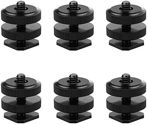 Adaptateur Griffe Caméra 6 Pcs Hot Shoe Adaptateur de Support à Vis 1/4 Vis du Support de Caméra Adaptateur de Support à Vis de Trépied vers Sabot de Flash pour Réparer Le Matériel Photographique Fiche Technique et Prix au Maroc
