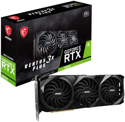 MSI RTX 3070 Ventus 3X Plus 8G OC LHR Carte Graphique Noir Fiche Technique et Prix au Maroc