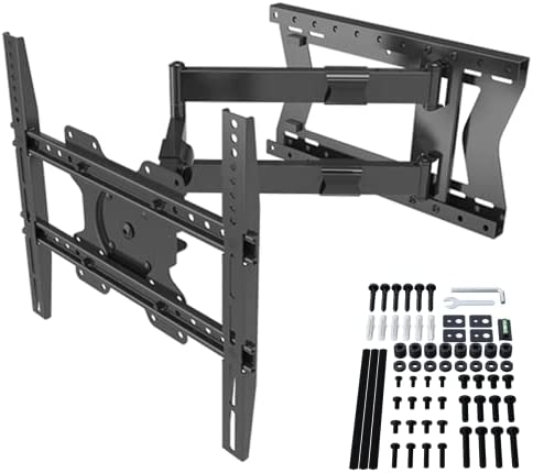 DQ Hercules Pro Turn 80 cm Support TV Mural, Bras Long, jusqu'à 80cm de Distance du Mur, pivotant, Extensible, TV env. 27-75 Pouces jusqu'à 60kg, VESA 100x100 - 400x400mm, Support TV Fiche Technique et Prix au Maroc