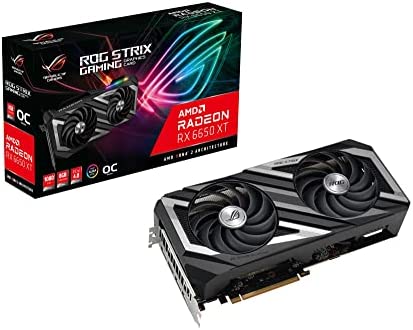 ASUS ROG Strix AMD Radeon RX 6650XT Carte Graphique de Jeu OC Edition 8 Go (8 Go GDDR6, PCIe 4.0, Aura Sync, HDMI 2.1, DisplayPort 1.4a, ROG-STRIX-RX6650XT-O8G-GAMING) Fiche Technique et Prix au Maroc