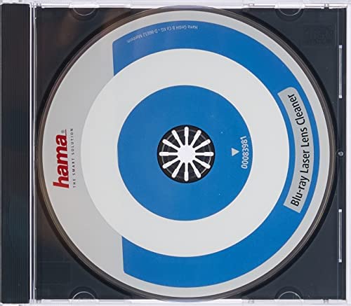 Hama Blu-Ray de nettoyage (pour tête de lecture, pour éliminer la poussière dans les lecteurs de Blu-Ray, Blu-Ray de nettoyage, emballage sans frustation) Blanc/Bleu/Rouge Fiche Technique et Prix au Maroc