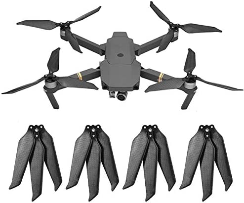 iEago RC Hélices en Fibre de Carbone pour Mavic Pro, 3 Lame Props Pliables Props CW & CCW à Faible Bruit Dégagement Rapide Propeller pour DJI Mavic Pro Drone Accessoires, pas pour Mavic 2 Pro, 2 Pairs Fiche Technique et Prix au Maroc