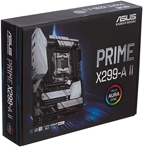 ASUS Prime X299-A II – Carte mère (Intel ATX LGA 2066 , CPU Intel Core X, Overclocking avec IA, mémoire DDR4 4266 MHz, Triple M.2, USB 3.2 Gén.2 Type-C et Aura Sync RGB) Fiche Technique et Prix au Maroc