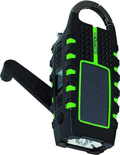 Eton Scorpion II Portable Numérique Noir, Vert Radio Portable - Radios Portables (Portable, Numérique, AM,FM, Noir, Vert, USB, 65 mm) Fiche Technique et Prix au Maroc