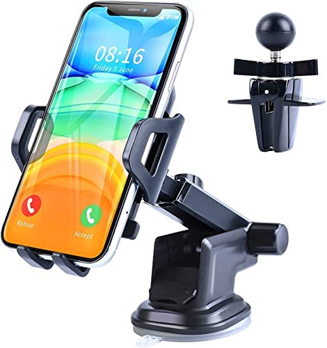 iYinJuan Support de Téléphone Portable pour Voiture, Support Rotation 360° Bras Prolongé Angle Télescopique Porte Telephone pour Smartphones, Convient aux Téléphones d'une Largeur de 50 à 100 mm Fiche Technique et Prix au Maroc