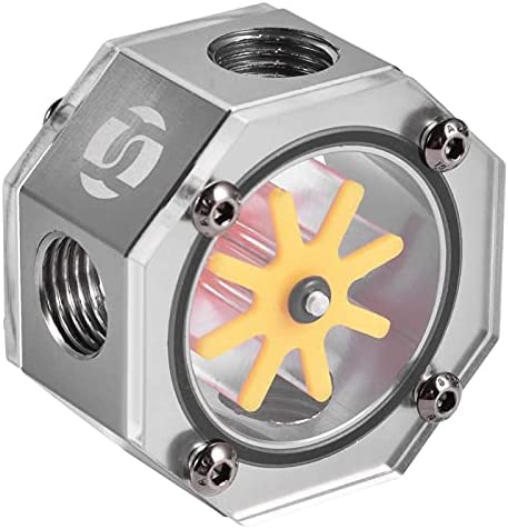 VBESTLIFE Compteur d'eau, Refroidisseur de Refroidisseur de PC Refroidisseur d'eau en Alliage d'aluminium de l'indicateur G1/4 pour Le système de Refroidissement par l'eau de PC(灰色) Fiche Technique et Prix au Maroc