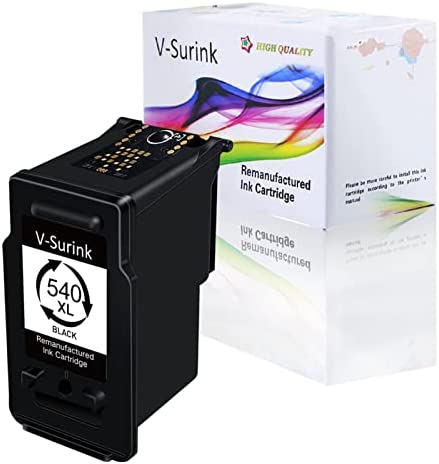 Cartouche d'encre V-surink 540xl Noire Remplacement des Cartouches d'encre Cannon 540 540xl. Cartouches Haute capacité pour imprimante Canon mg3600 mg3650 mg3650s mg4250 TS5150 MX475, (1 Noir) Fiche Technique et Prix au Maroc