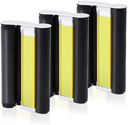 Rechange Canon KP-108IN 3115B001(AA) Cartouche KP-36IN Encre, Compatible avec Canon Selphy CP Imprimante CP1300 CP1200 CP1000 CP910 CP900 CP810, 3 Cartouches 100 x 148 mm (sans Papier Photo) Fiche Technique et Prix au Maroc