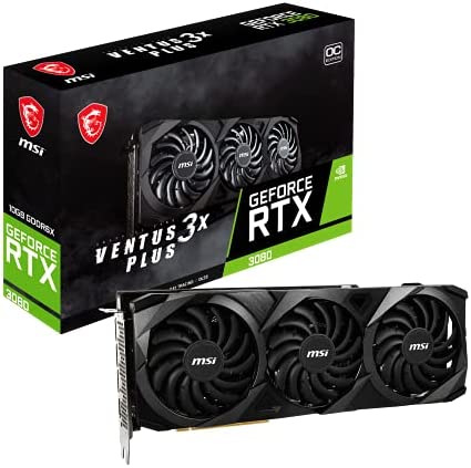 MSI RTX 3080 Ventus 3X Plus 10G OC LHR Carte Graphique Noir Fiche Technique et Prix au Maroc