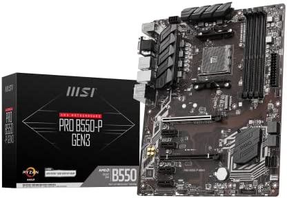 MSI Pro B550-P GEN3 Carte mère ATX, AM4 - AMD Ryzen 5000 prête - DDR4 Boost 4400+MHz/OC, PCIe 3.0x16, 1 x M.2 Gen3, 1G LAN, Noir Fiche Technique et Prix au Maroc